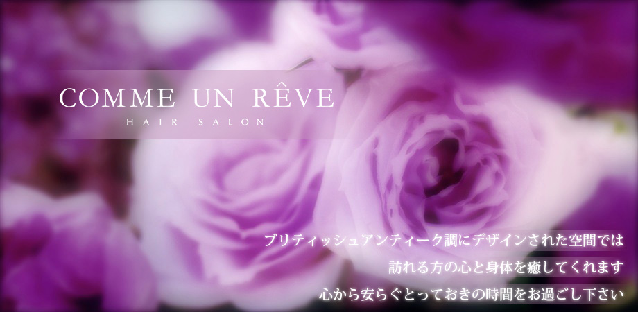 小平の美容室 美容院 Comme Un Reve コムアンレーヴ 小平の美容室 美容院 Comme Un Reve コムアンレーヴ